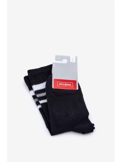 Dámské ponožky s ozdobným tiskem Černé