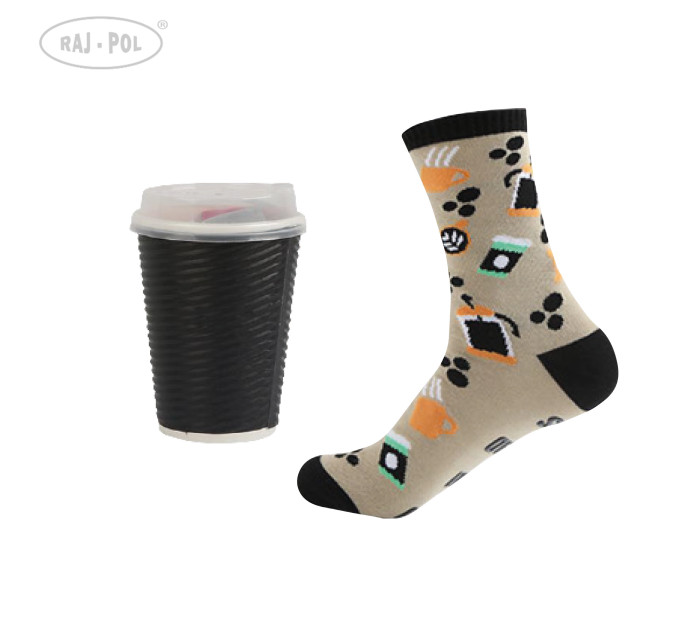Raj-Pol Ponožky Coffe Multicolour