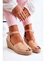 Pohodlné dámské sandály na klínu Světle růžová Dellia Pohodlné dámské sandály na klínu Světle růžová Dellia