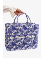 Velká vzorovaná tmavě modrá kabelka Mooch