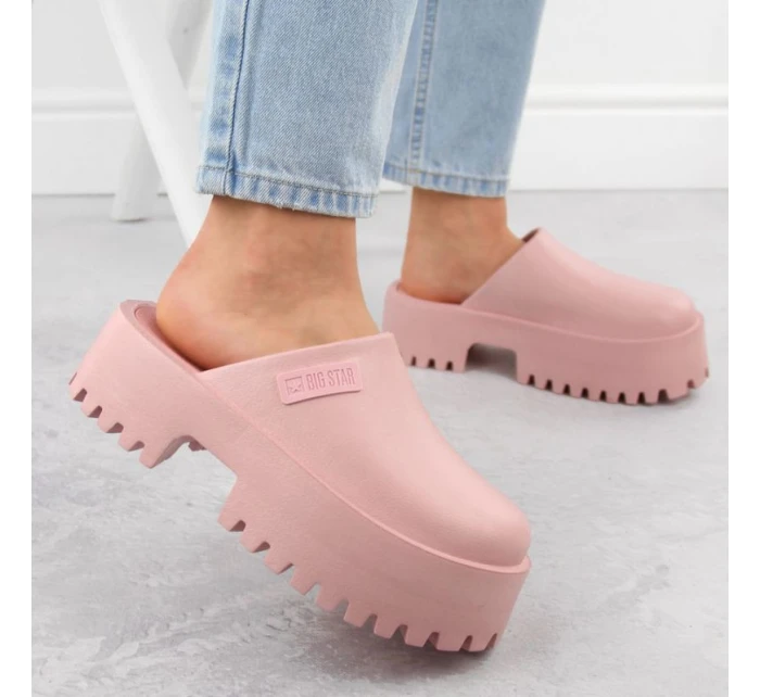 Dřeváky na pevné podrážce Big Star W NN274020 INT2083C