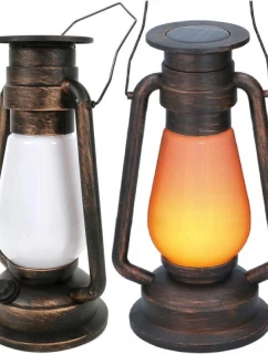 RETRO SOLÁRNÍ LAMPA TANČÍCÍ PLAMENY 54 LED SMD