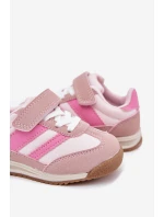 Dětské sneakersy sportovní boty na suchý zip růžové model 21700665 - Boto Dětské sneakersy sportovní boty na suchý zip růžové model 21700665 - Boto