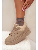 Dámské Tenisky Na Platformě S Big Star Béžové model 21706074 - Big Star Shoes