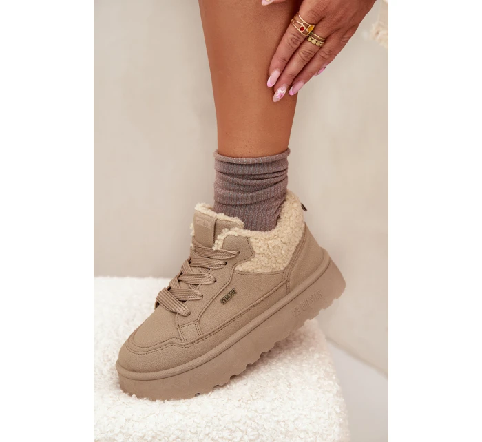Dámské Tenisky Na Platformě S Big Star Béžové model 21706074 - Big Star Shoes