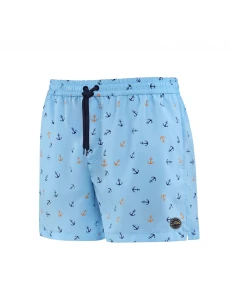 Pánské plavkové kraťasy Happy Self SM29-28 sv..modrá-vzor - Self