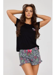 DÁMSKÉ PYŽAMO KR 520/334 SYMBOLY LÁSKY