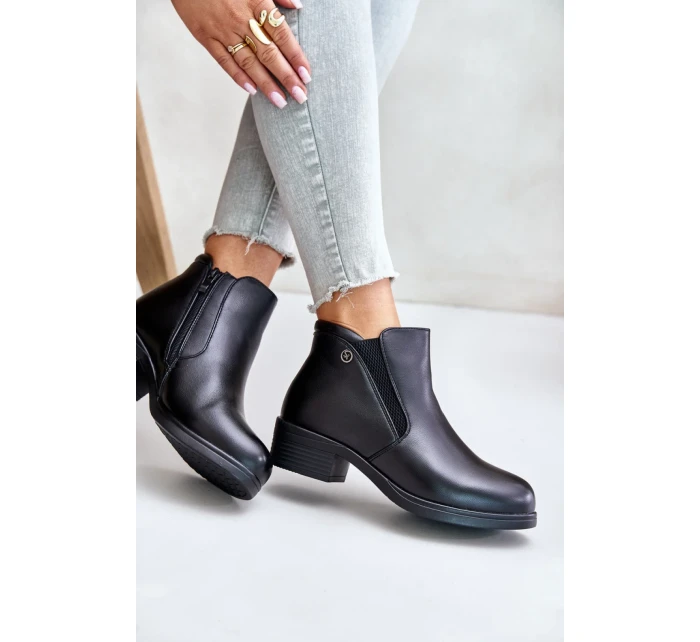 Boty na podpatku model 201683 Step in style Boty na podpatku model 201683 Step in style