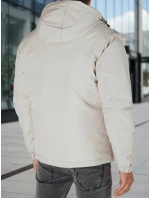 Pánská zimní bunda s kapucí světle béžová FashionStreet TX5109