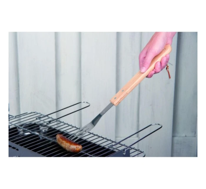 46CM GRILOVACÍ VIDLICE S DŘEVĚNOU RUKOJETÍ