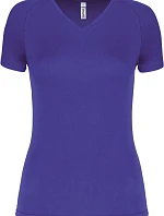 Kariban ProAct PA 477 Dámské sportovní tričko s výstřihem do V 20.P477 violet