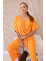 Souprava halenky a kalhot  jasně oranžová