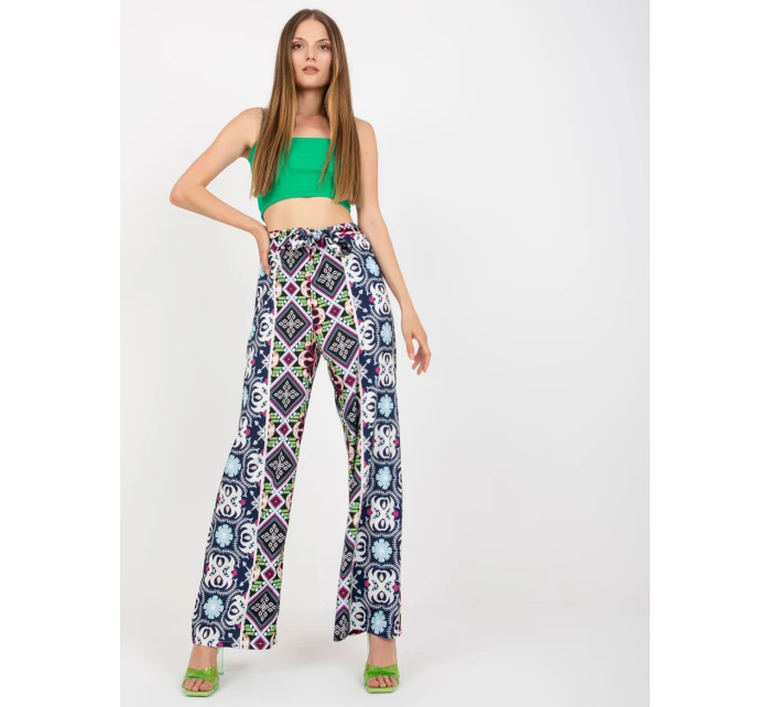 DHJ SP 13587 kalhoty.66P černá a modrá