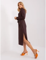 LK SK 509447 šaty.75P tmavě hnědá LK SK 509447 šaty.75P tmavě hnědá