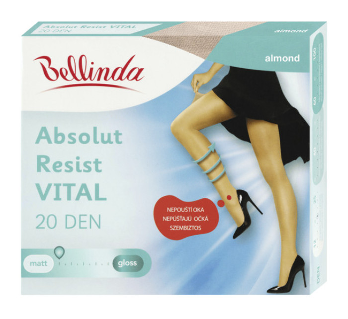 Punčochové kalhoty s podpůrným efektem ABSOLUT RESIST VITAL 20 DEN - BELLINDA - almond