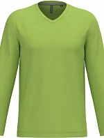 Kariban K 358 Pánské tričko do V s dl. rukávem 20.K358 lime