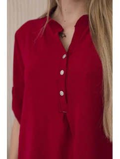 Halenka s prodlouženým zadním dílem Burgundsko