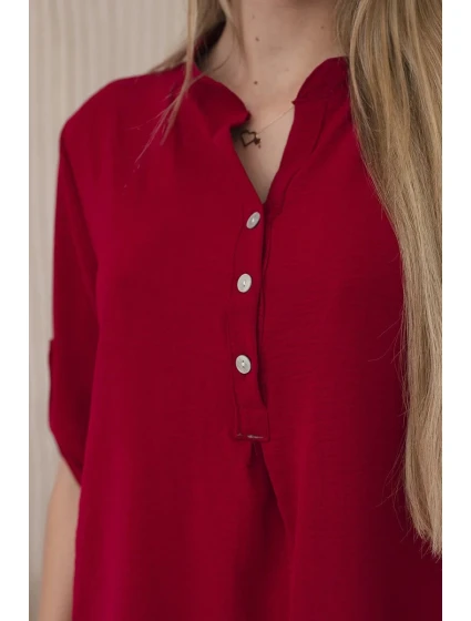 Halenka s prodlouženým zadním dílem Burgundsko Halenka s prodlouženým zadním dílem Burgundsko