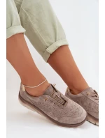 Kožené dámské tenisky s  šedé model 22026514 - SERGIO LEONE