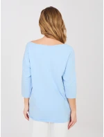 Bluzka RV BZ model 22013750 jasny niebieski - FPrice Bluzka RV BZ model 22013750 jasny niebieski - FPrice