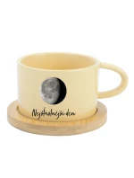 Personalizovaný keramický hrníček Makronka s měsíční fází 