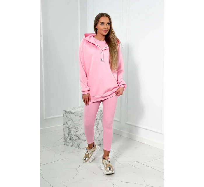 Sada mikiny, topu a legín 24349 světle růžová -Kesi