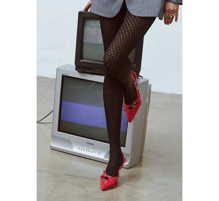 Dámské punčochové kalhoty Nadia Code 1215 Černá vzor - Gabriella