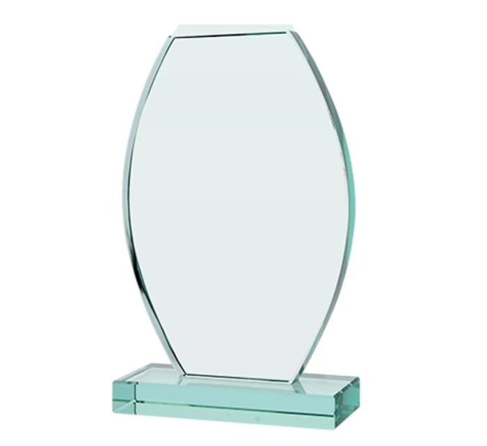 Skleněná trofej s matným podstavcem