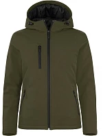Padded Hooded Softshell Women Dámská zateplená softshellová bunda s kapucí model 22454966 fog green - Clique Padded Hooded Softshell Women Dámská zateplená softshellová bunda s kapucí model 22454966 fog green - Clique