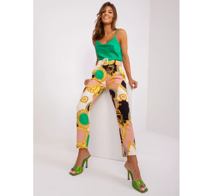 Kalhoty DHJ SP 12787D.23X černá a béžová