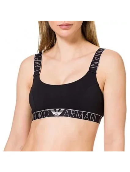 Bralette sportovní podprsenka 163651 1P227 00135 tmavě modrá - Emporio Armani Bralette sportovní podprsenka 163651 1P227 00135 tmavě modrá - Emporio Armani