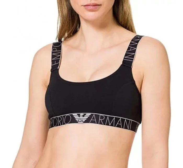 Bralette sportovní podprsenka 163651 1P227 00135 tmavě modrá - Emporio Armani Bralette sportovní podprsenka 163651 1P227 00135 tmavě modrá - Emporio Armani