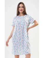 Dámská noční košile s krátkým rukávem model 17613368 - Vienetta Dámská noční košile s krátkým rukávem model 17613368 - Vienetta