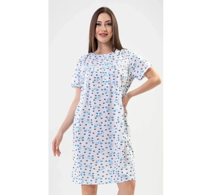 Dámská noční košile s krátkým rukávem model 17613368 - Vienetta Dámská noční košile s krátkým rukávem model 17613368 - Vienetta
