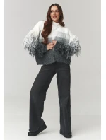 Svetr na zapínání  model 220770 Makadamia