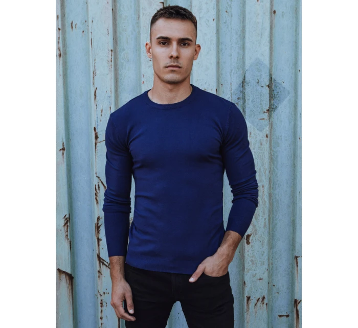 Pánský klasický modrý svetr Dstreet model 21979974 - FashionStreet