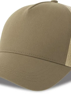 Atlantis Headwear Rapper Cotton-S 5 panelová Trucker kšiltovka 33.0260 khaki/stone