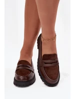 Dámské mokasiny z eko kůže čokoládové Cailen Dámské mokasiny z eko kůže čokoládové Cailen