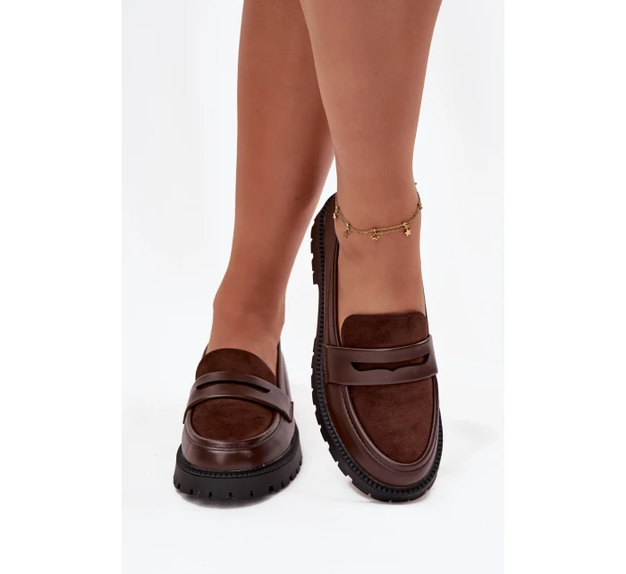 Dámské mokasiny z eko kůže čokoládové Cailen Dámské mokasiny z eko kůže čokoládové Cailen