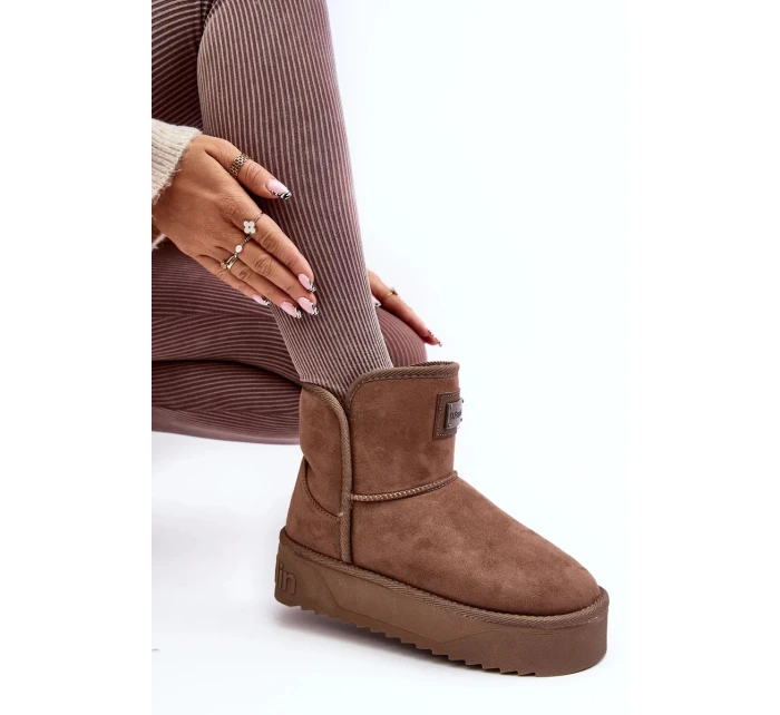 Veganské voděodolné sněhule na platformě D.Franklin Tmavě béžová Veganské voděodolné sněhule na platformě D.Franklin Tmavě béžová