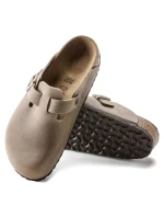 dřeváky Boston Brown leather žabky regular wide model 21735761 - Birkenstock