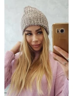 Dámská čepice Delia K260 tmavě béžová Dámská čepice Delia K260 tmavě béžová