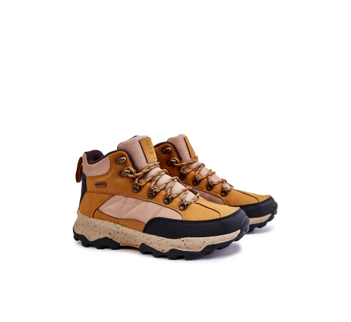 Pánské zateplené trekové boty Cross Jeans KK1R4020C velbloud