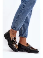 Kožené Ženy Mokasíny Maciejka 06250-01 Černá