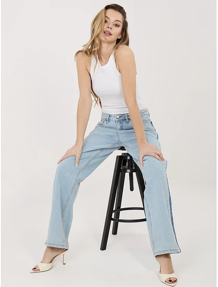 Spodnie model 22041057 jasny niebieski - FPrice