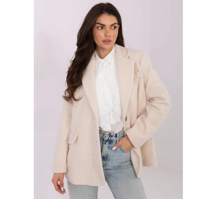 IT EN FL7696.16 světle béžový kabát