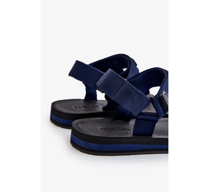 Pánské sandály na suchý zip Big Star DD174718 Námořnická modrá Pánské sandály na suchý zip Big Star DD174718 Námořnická modrá