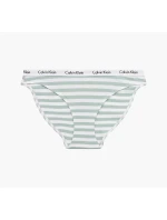 Dámské kalhotky D1618E 5XD bílá/zelená - Calvin Klein