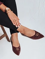 Dámské baleríny ZY1060 bordó - FashionStreet