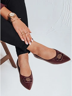 Dámské baleríny ZY1060 bordó - FashionStreet
